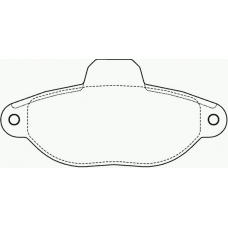 P 23 054 BREMBO Комплект тормозных колодок, дисковый тормоз