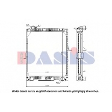131100N AKS DASIS Радиатор, охлаждение двигателя