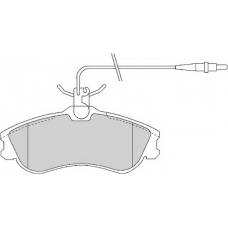 FD6696A NECTO Комплект тормозных колодок, дисковый тормоз