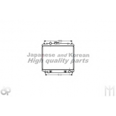 C557-64 ASHUKI Радиатор, охлаждение двигателя