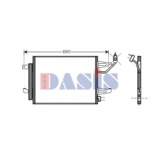 142023N AKS DASIS Конденсатор, кондиционер