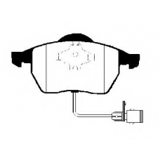 224729 NK Комплект тормозных колодок, дисковый тормоз