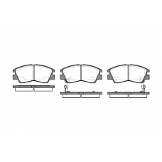 P3753.02 WOKING Комплект тормозных колодок, дисковый тормоз