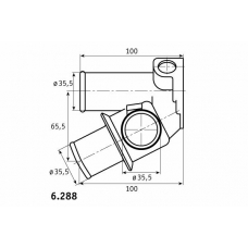 6.288.80 BEHR Термостат, охлаждающая жидкость
