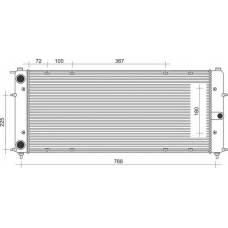 350213117009 MAGNETI MARELLI Радиатор, охлаждение двигателя