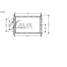 FTA2066 AVA Радиатор, охлаждение двигателя