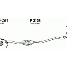 P3108 FENNO Средний глушитель выхлопных газов