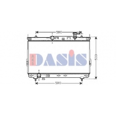 560019N AKS DASIS Радиатор, охлаждение двигателя