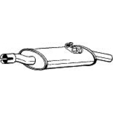 233-279 BOSAL Глушитель выхлопных газов конечный