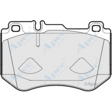 PAD2024 APEC Комплект тормозных колодок, дисковый тормоз