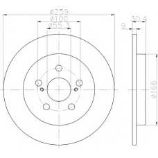 8DD 355 116-901 HELLA PAGID Тормозной диск