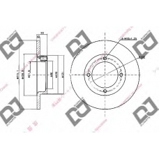 BD2045 DJ PARTS Тормозной диск
