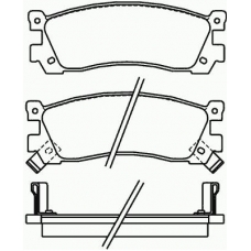 P 49 025 BREMBO Комплект тормозных колодок, дисковый тормоз