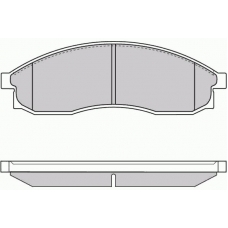 12-0726 E.T.F. Комплект тормозных колодок, дисковый тормоз
