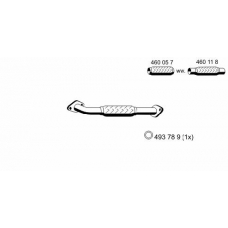 344401 ERNST Труба выхлопного газа