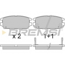BP3046 BREMSI Комплект тормозных колодок, дисковый тормоз