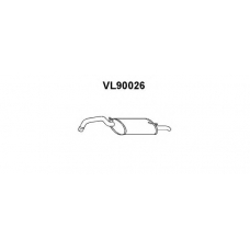 VL90026 VENEPORTE Глушитель выхлопных газов конечный