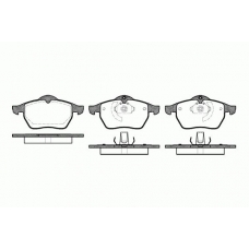 0390.10 REMSA Комплект тормозных колодок, дисковый тормоз