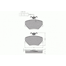 7.108 PEX Комплект тормозных колодок, дисковый тормоз