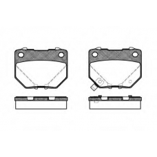P2653.21 WOKING Комплект тормозных колодок, дисковый тормоз