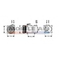 6002K156 SCHLIECKMANN Компрессор, кондиционер