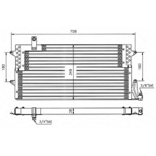 35534 NRF Конденсатор, кондиционер