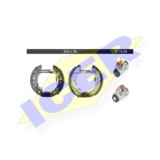 79KT0007 C ICER Комплект тормозных колодок