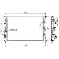 58025 NRF Радиатор, охлаждение двигателя