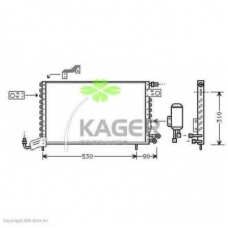 94-6001 KAGER Конденсатор, кондиционер