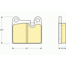 6109192 GIRLING Комплект тормозных колодок, дисковый тормоз