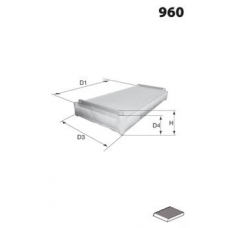 ELR7507 MECAFILTER Фильтр, воздух во внутренном пространстве