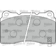 598919 VALEO Комплект тормозных колодок, дисковый тормоз