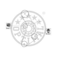 SK-1109AQ2 OPTIMAL Водяной насос + комплект зубчатого ремня