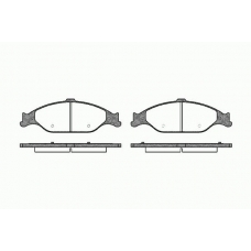 0760 00 KAWE Комплект тормозных колодок, дисковый тормоз