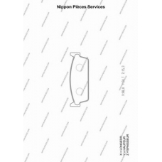 N361N24 NPS Комплект тормозных колодок, дисковый тормоз