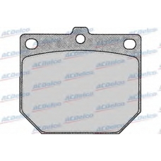 AC058166D AC Delco Комплект тормозных колодок, дисковый тормоз