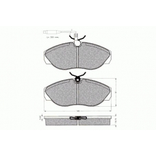 7.404 PEX Комплект тормозных колодок, дисковый тормоз