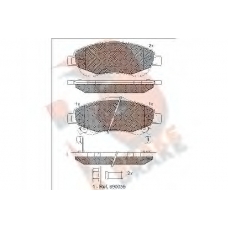 RB1887 R BRAKE Комплект тормозных колодок, дисковый тормоз
