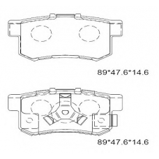 KD1517F ASIMCO Комплект тормозных колодок, дисковый тормоз