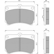446381 ROULUNDS Комплект тормозных колодок, дисковый тормоз