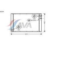 AI2289 AVA Радиатор, охлаждение двигателя
