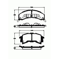 525.02 REMSA Комплект тормозных колодок, дисковый тормоз