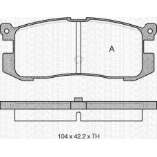 8110 50926 TRIDON Brake pads - rear