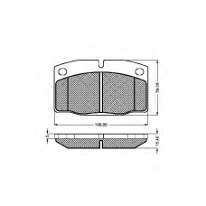 31249 SPIDAN Комплект тормозных колодок, дисковый тормоз