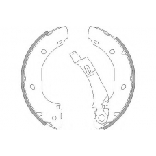33904 SPIDAN Комплект тормозных колодок