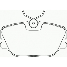 P 71 004 BREMBO Комплект тормозных колодок, дисковый тормоз