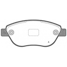 BPA0859.10 OPEN PARTS Комплект тормозных колодок, дисковый тормоз