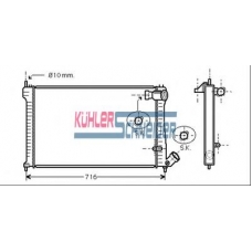 0703501 KUHLER SCHNEIDER Радиатор, охлаждение двигател