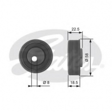 T41038 GATES Натяжной ролик, ремень грм