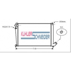 0702901 KUHLER SCHNEIDER Радиатор, охлаждение двигател